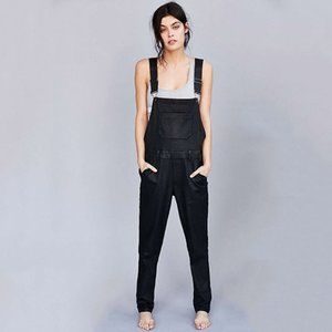 Calvin Klein Waxed Overalls in Black (XS/S)